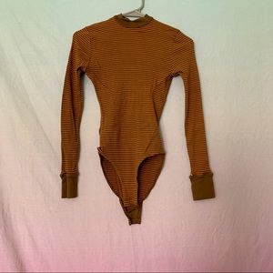 Long sleeve stripped body suit